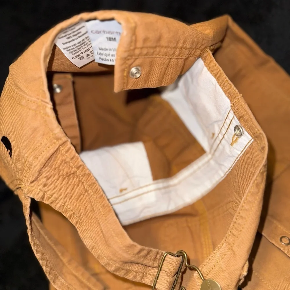 Carhartt Orange Durable Work Overalls